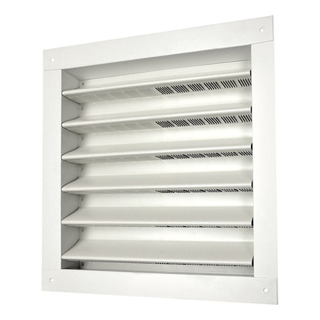 Gaf Master Flow 12 in. W X 12 in. L White Aluminum Wall Louver DA1212W